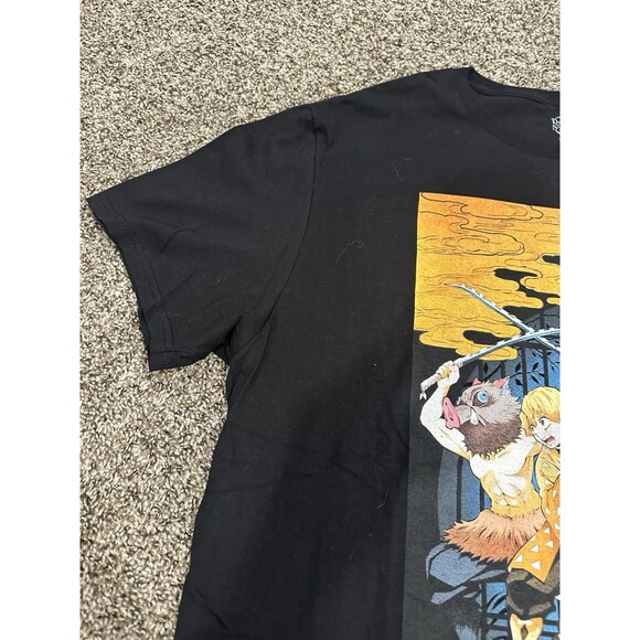 Demon Slayer Anime Characters Graphic Print Short Sleeve Tee T-Shirt Mens XL - Picture 3 of 7